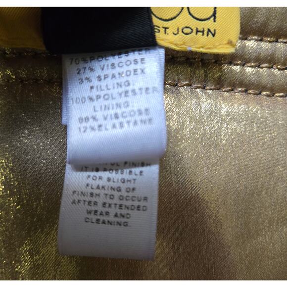 St.John Soca Short Vest Black/Gold Women Medium - Picture 3 of 9